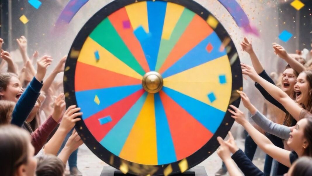 pikaso texttoimage People having fun playing the game of spinning the
